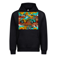 Black western farm life truck sunflowers  mousepad Urban Hoodie - HRA Design Shop