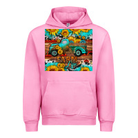 Fuchsia Pink western farm life truck sunflowers  mousepad Urban Hoodie - HRA Design Shop