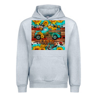 Heather Grey western farm life truck sunflowers  mousepad Urban Hoodie - HRA Design Shop