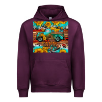 Mauve Wine western farm life truck sunflowers  mousepad Urban Hoodie - HRA Design Shop