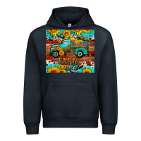 Navy western farm life truck sunflowers  mousepad Urban Hoodie - HRA Design Shop