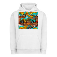 Pigment Lunar Rock western farm life truck sunflowers  mousepad Urban Hoodie - HRA Design Shop