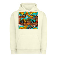 Pigment Pistachio western farm life truck sunflowers  mousepad Urban Hoodie - HRA Design Shop