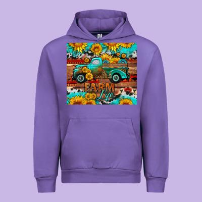 Western Farm Life Truck Sunflowers  Mousepad Urban Hoodie Designed By Hra Design Shop