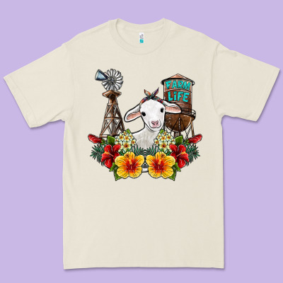 Farm Life Sheep Premium Tee Designed By Sublimationcraftshop