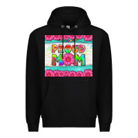 Black proud mom Premium Hoodie - HRA Design Shop