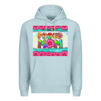 Blue Mist proud mom Premium Hoodie - HRA Design Shop