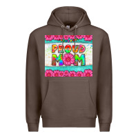 Coffee proud mom Premium Hoodie - HRA Design Shop