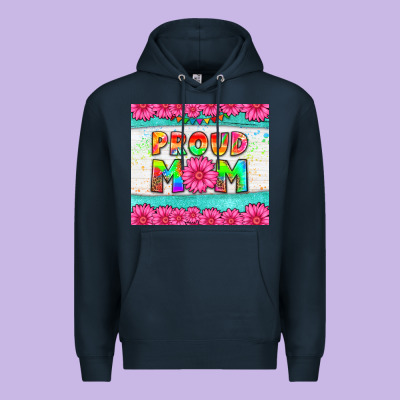 Proud Mom Premium Hoodie Designed By Hra Design Shop