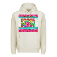 Oatmeal Heather proud mom Premium Hoodie - HRA Design Shop