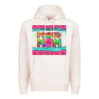 Pale Pink proud mom Premium Hoodie - HRA Design Shop