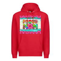 Red proud mom Premium Hoodie - HRA Design Shop
