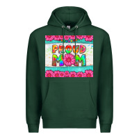 Sports Green proud mom Premium Hoodie - HRA Design Shop