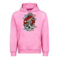 Fuchsia Pink freezing to death skull Urban Hoodie - FaDigitalArtStudio