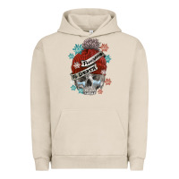 Pigment French Oak freezing to death skull Urban Hoodie - FaDigitalArtStudio
