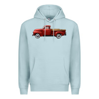 Blue Mist western red truck right side view Premium Hoodie - FaDigitalArtStudio