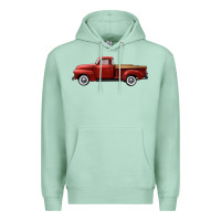 Seafoam western red truck right side view Premium Hoodie - FaDigitalArtStudio