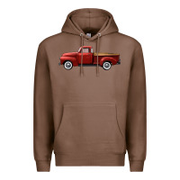 Chestnut western red truck right side view Premium Hoodie - FaDigitalArtStudio