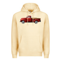 Pina Colada western red truck right side view Premium Hoodie - FaDigitalArtStudio