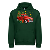 Forest Green christmas truck Urban Hoodie - FaDigitalArtStudio