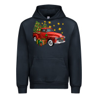 Navy christmas truck Urban Hoodie - FaDigitalArtStudio