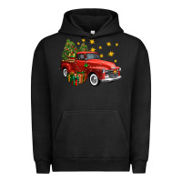 Pigment Black christmas truck Urban Hoodie - FaDigitalArtStudio