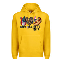 Lemon peace love let's get it Premium Hoodie - CowhideDigitalArt