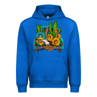 Cobalt western truck Horseshoe Urban Hoodie - HRA Design Shop