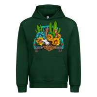 Forest Green western truck Horseshoe Urban Hoodie - HRA Design Shop