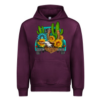 Mauve Wine western truck Horseshoe Urban Hoodie - HRA Design Shop