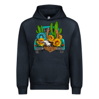 Navy western truck Horseshoe Urban Hoodie - HRA Design Shop