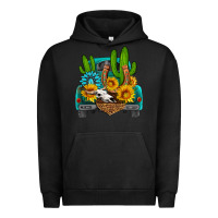 Pigment Black western truck Horseshoe Urban Hoodie - HRA Design Shop