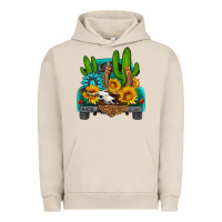 Pigment French Oak western truck Horseshoe Urban Hoodie - HRA Design Shop