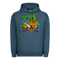 Pigment Midnight Navy western truck Horseshoe Urban Hoodie - HRA Design Shop