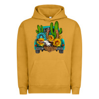 Pigment Peanut Butter western truck Horseshoe Urban Hoodie - HRA Design Shop