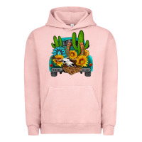 Pigment Salmon western truck Horseshoe Urban Hoodie - HRA Design Shop