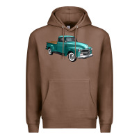 Chestnut western truck 34 view Premium Hoodie - FaDigitalArtStudio