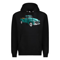 Black western truck 34 view Premium Hoodie - FaDigitalArtStudio