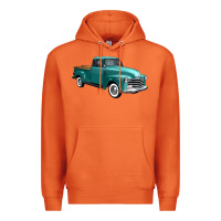 Carrot western truck 34 view Premium Hoodie - FaDigitalArtStudio