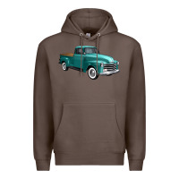 Coffee western truck 34 view Premium Hoodie - FaDigitalArtStudio