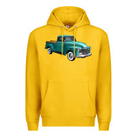 Lemon western truck 34 view Premium Hoodie - FaDigitalArtStudio