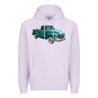 Lilac western truck 34 view Premium Hoodie - FaDigitalArtStudio