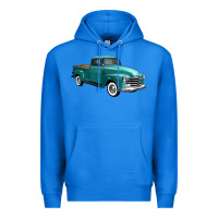 True Royal western truck 34 view Premium Hoodie - FaDigitalArtStudio