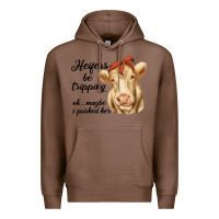 Chestnut heifer's be trippin' charolais cow Premium Hoodie - RanaPortraitStore