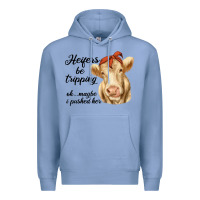Colony Blue heifer's be trippin' charolais cow Premium Hoodie - RanaPortraitStore