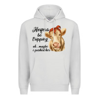 Dove Grey heifer's be trippin' charolais cow Premium Hoodie - RanaPortraitStore
