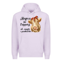 Lilac heifer's be trippin' charolais cow Premium Hoodie - RanaPortraitStore