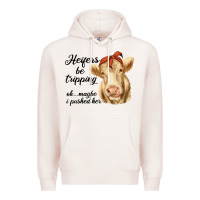 Pale Pink heifer's be trippin' charolais cow Premium Hoodie - RanaPortraitStore