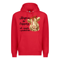 Red heifer's be trippin' charolais cow Premium Hoodie - RanaPortraitStore