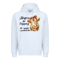 White heifer's be trippin' charolais cow Premium Hoodie - RanaPortraitStore